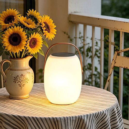 Portable Solar Outdoor Waterproof LED Hanging Lantern Lights