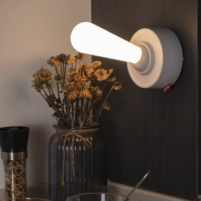 Portable USB Bedside Desk Night Light with Modern Toggle Switch and Warm Glow