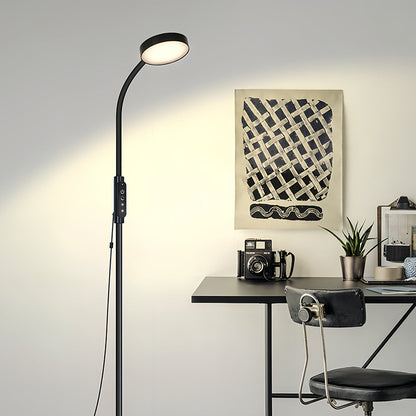 LED Reading Floor Lamp Minimalist Task Light Eye-Caring Standing Lamp