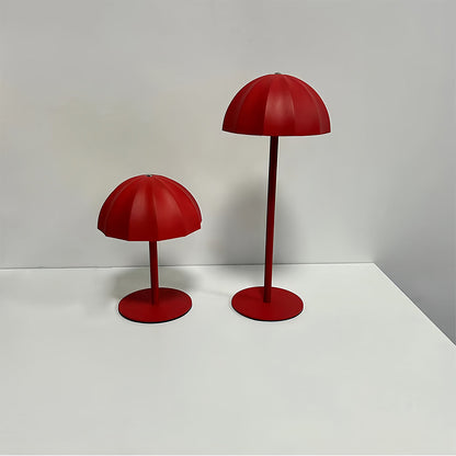Iron Table Lamps Minimalist Mushroom Cordless Rechargeable Metal Lamp