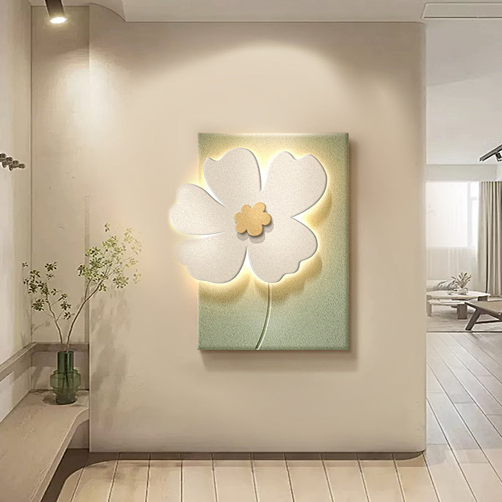 Relief Wall Lamp 3D Sandstone Art USB Decorative Painting Light