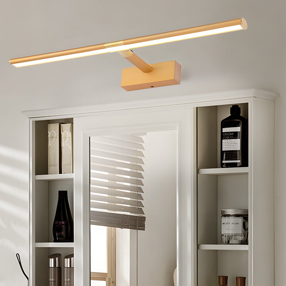 [Open-Box] Retractable LED Bathroom Vanity Light with Adjustable Rod and Matte Finish