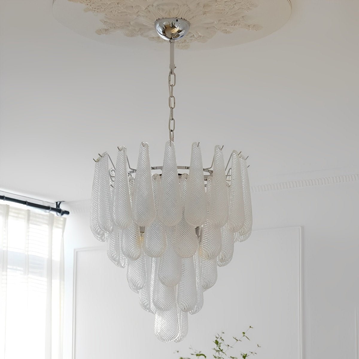 Retro Luxury Teardrop Waterfall Chandelier Light