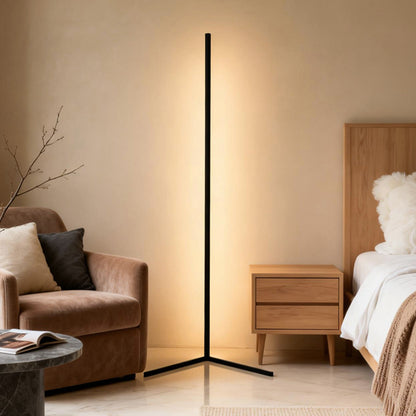 RGB Corner Floor Lamp Modern Minimalist Black LED Lamp