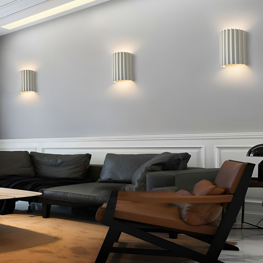 Ribbed Wall Sconces Nordic Creative Up and Down LED Light