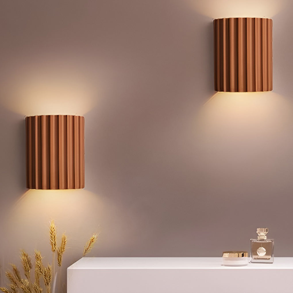 Ribbed Wall Sconces Nordic Creative Up and Down LED Light