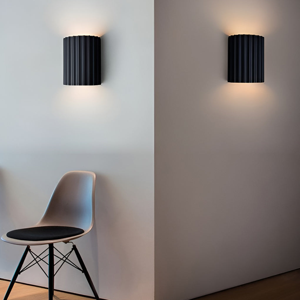 Ribbed Wall Sconces Nordic Creative Up and Down LED Light