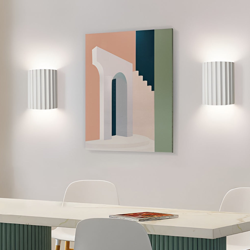 Ribbed Wall Sconces Nordic Creative Up and Down LED Light