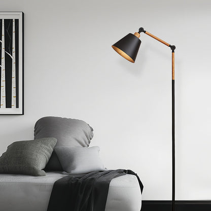 Metallic Floor Lamp Modern Adjustable Standing Lamp