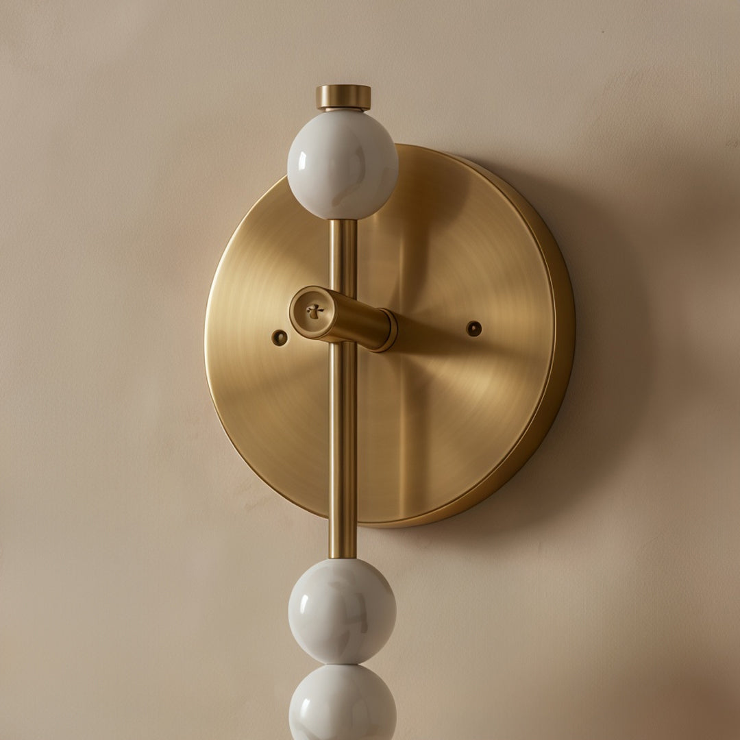 LED Wall Art Lights French Marble Globe Vintage Light