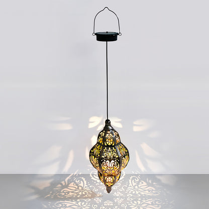 Outdoor Moroccan Lanterns Waterproof Solar Powered Garden Light