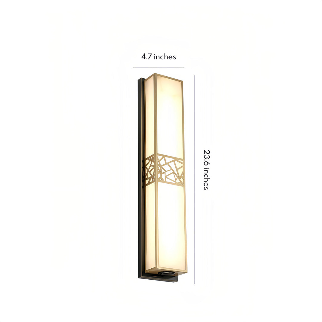 Linear Wall Lighting Slim Indoor Strip Copper Lamp