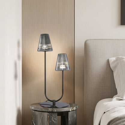 Minimalist Elegant Table Lamps American Modern Black LED Lamps