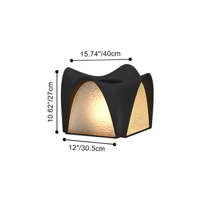 Modern Post Light - Black ABS and Acrylic Round Post Cap in Solar or Hardwired Builds, 7.87 to 15.75 Inch Diameters, Single to 8-Pack