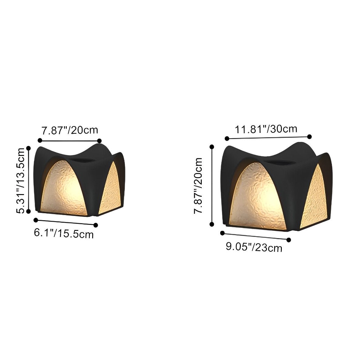 Waterproof Black LED Outdoor Post Light