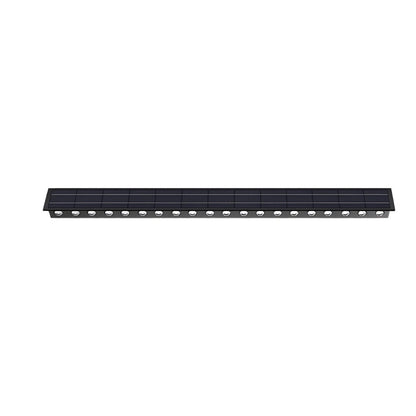 Washer Solar Modern Wall Light - Black Stainless Steel Sconce from 4 to 20 LEDs, Solar or Hardwired, in Warm, Cool or Colorful Light