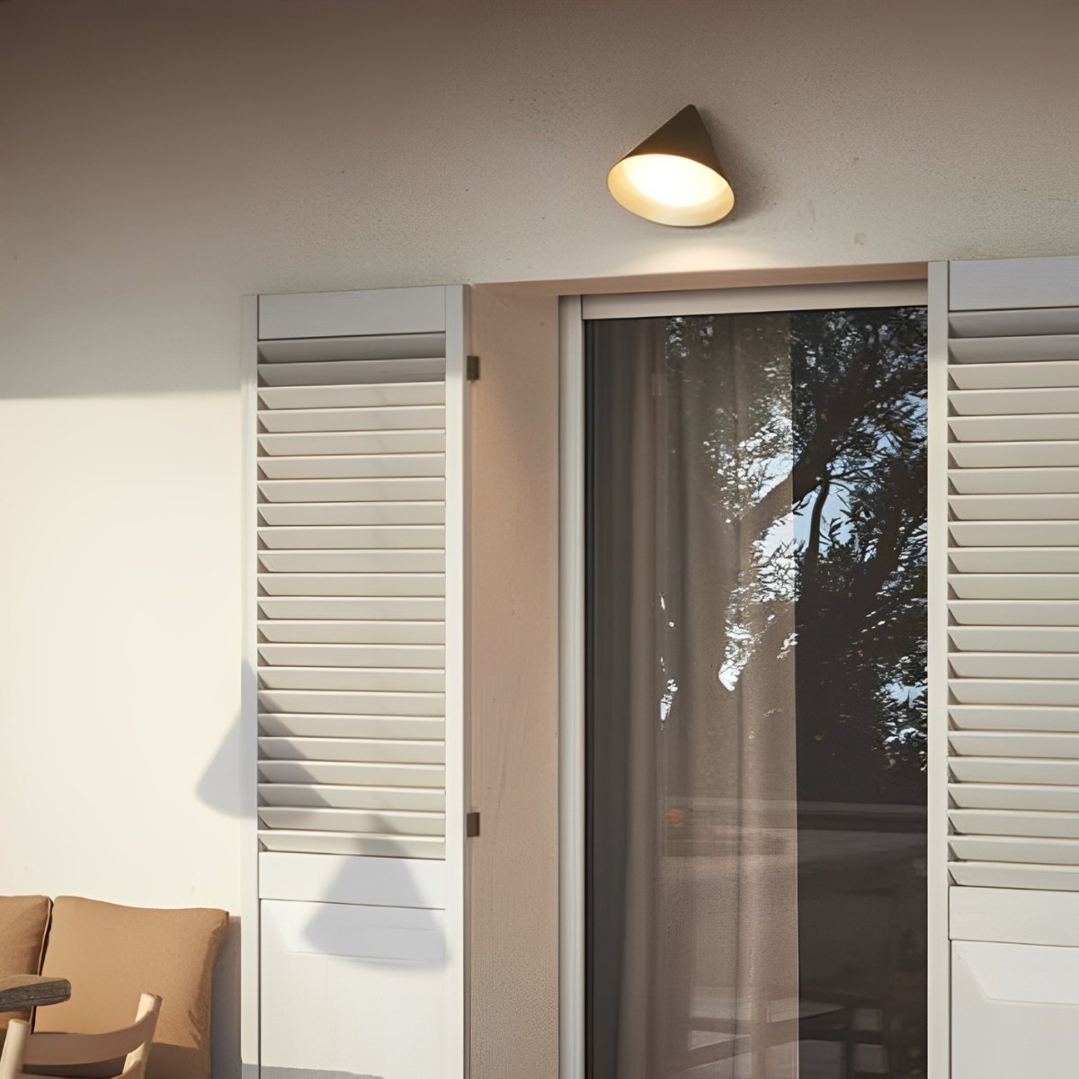 Solar Waterproof Modern Minimalist Bell LED Outdoor Wall Sconces
