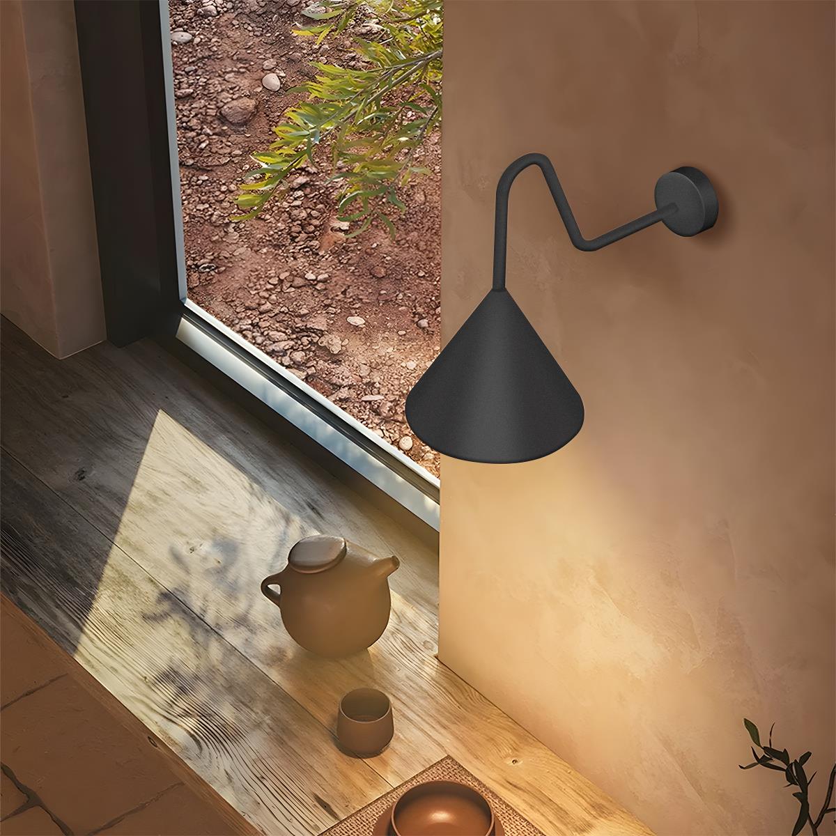 Solar Waterproof Modern Minimalist Bell LED Outdoor Wall Sconces