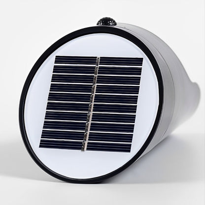 Porch Solar Modern Wall Light - ABS Farmhouse Sconce in Gray, Black or White with Cool or Warm White LED for Courtyard, Patio and Doorways