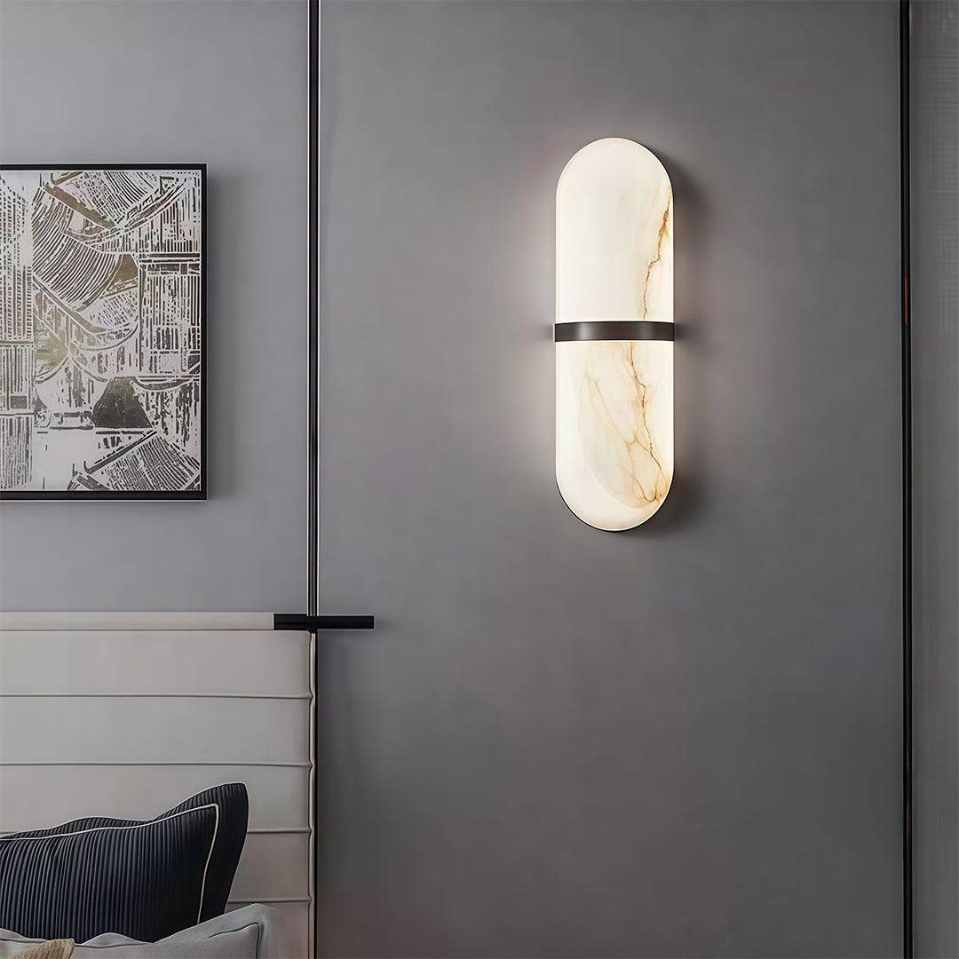 Art Wall Lighting Retro Japanese LED Matel Marble Lamp