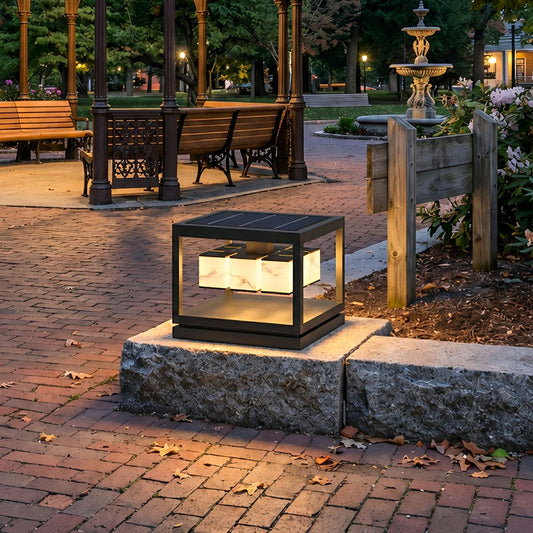 Square LED Waterproof Modern Outdoor Deck Lights Pillar Light Post Caps Lights