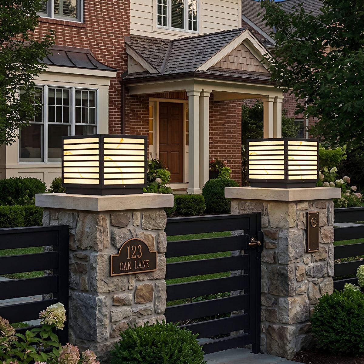 Square Waterproof LED Modern Outdoor Deck Post Lights
