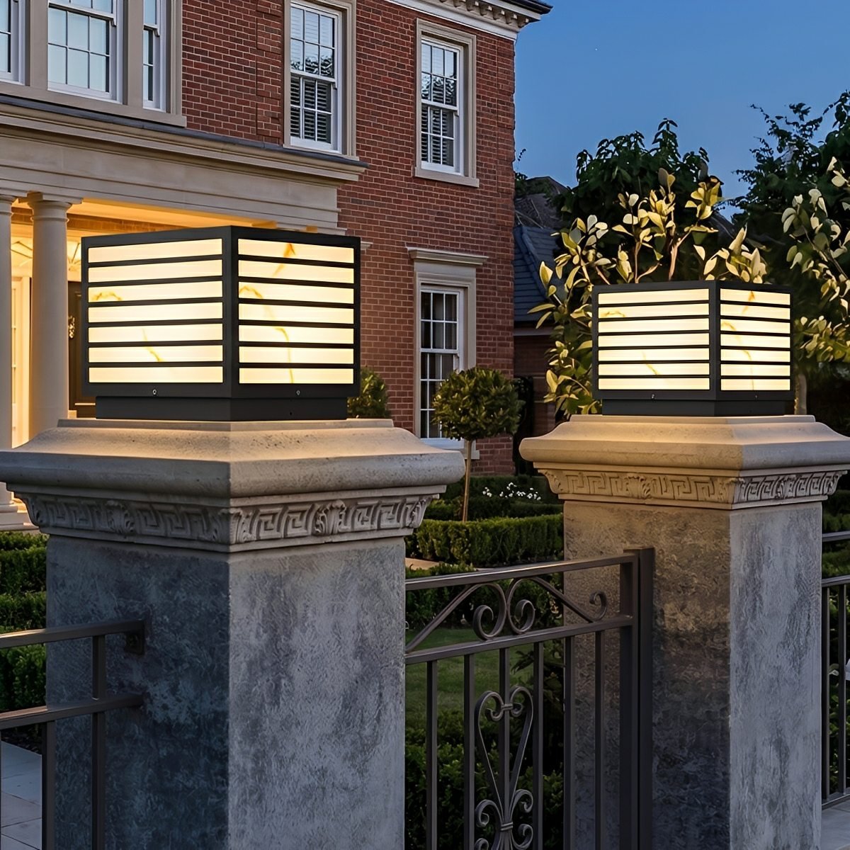Square Waterproof LED Modern Outdoor Deck Post Lights