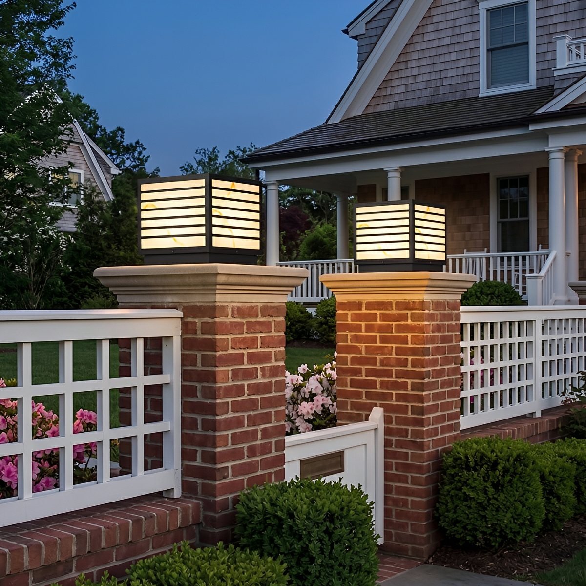 Square Waterproof LED Modern Outdoor Deck Post Lights