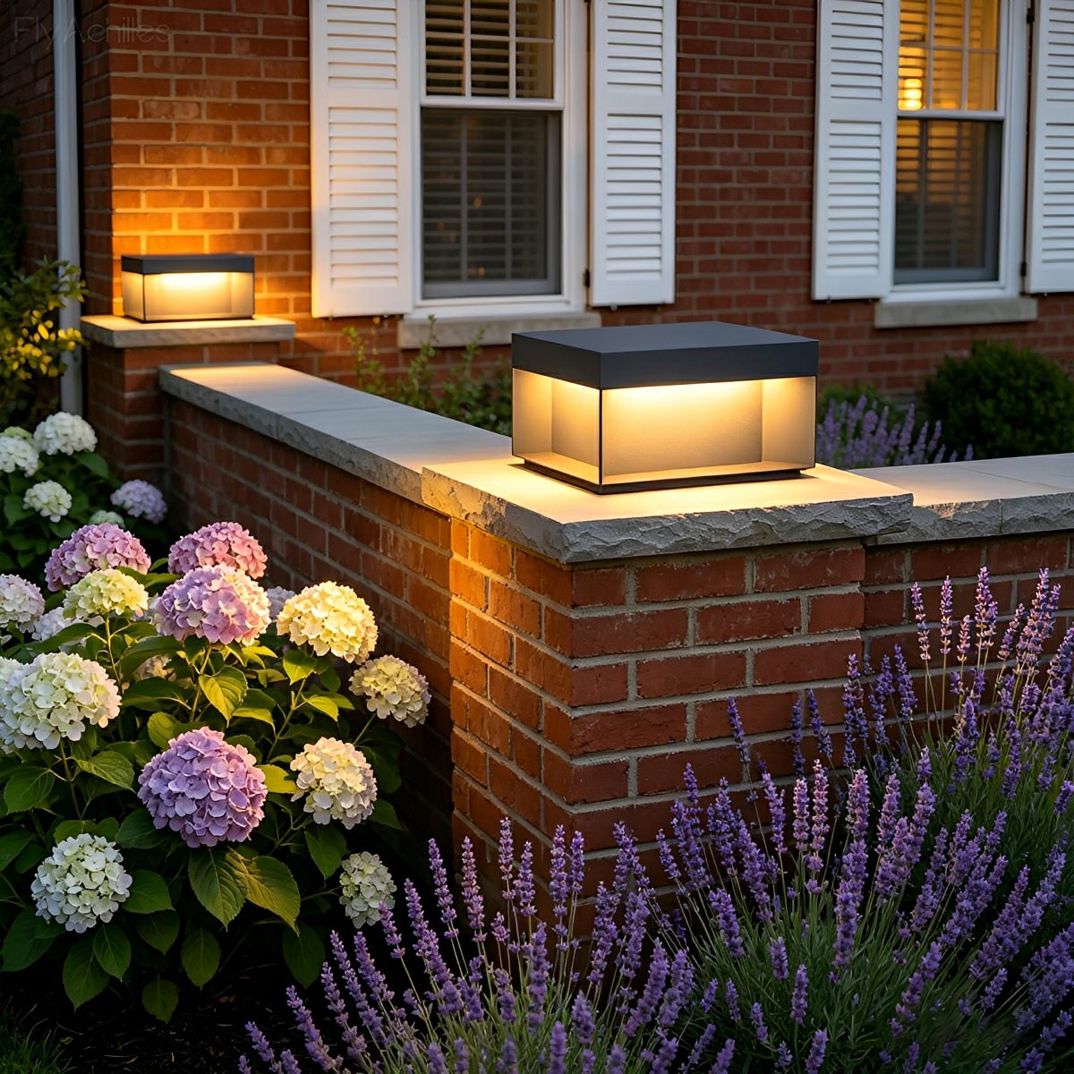 Square Waterproof LED Stainless Steel Fence Outdoor Post Cap Lights