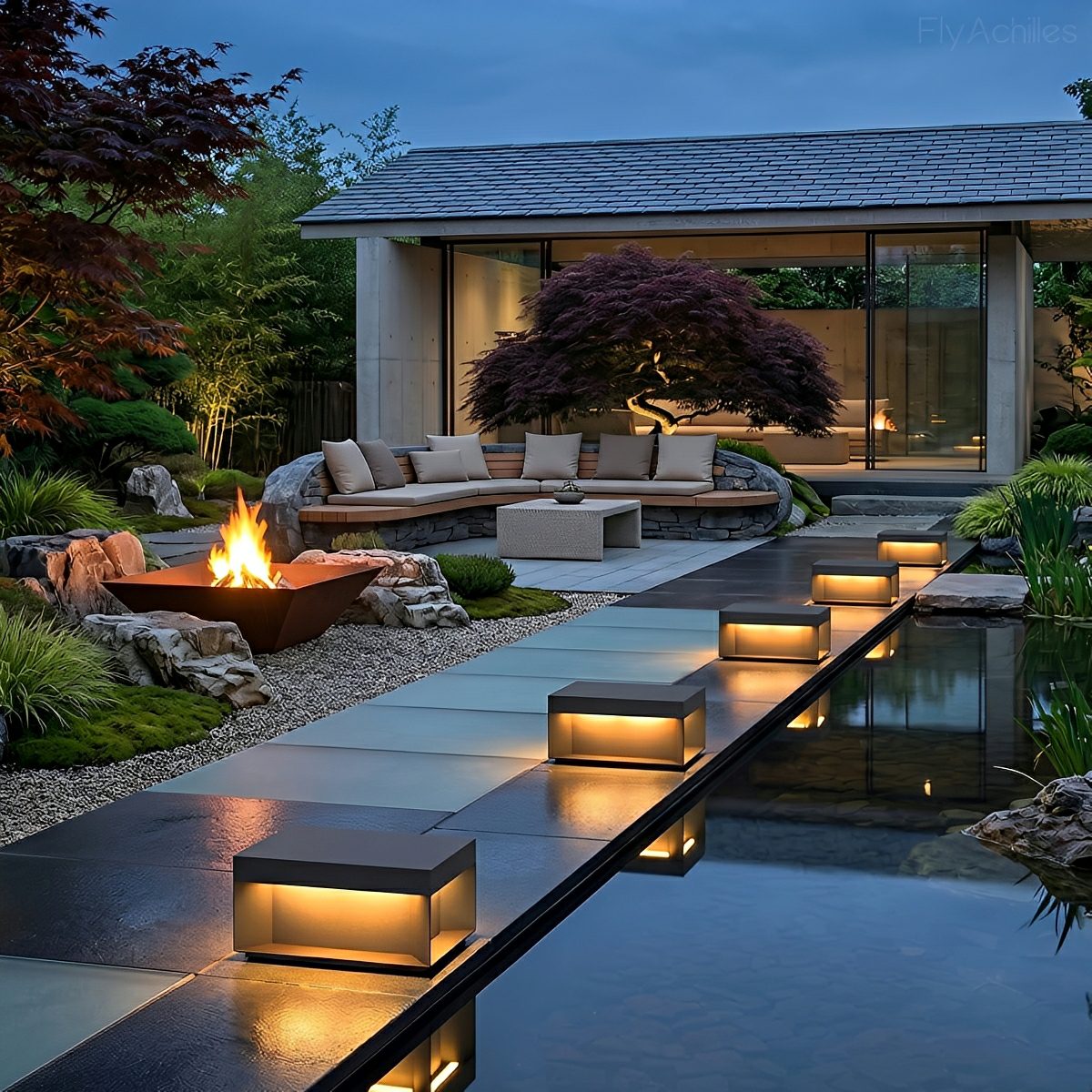 Square Waterproof LED Stainless Steel Fence Outdoor Post Cap Lights