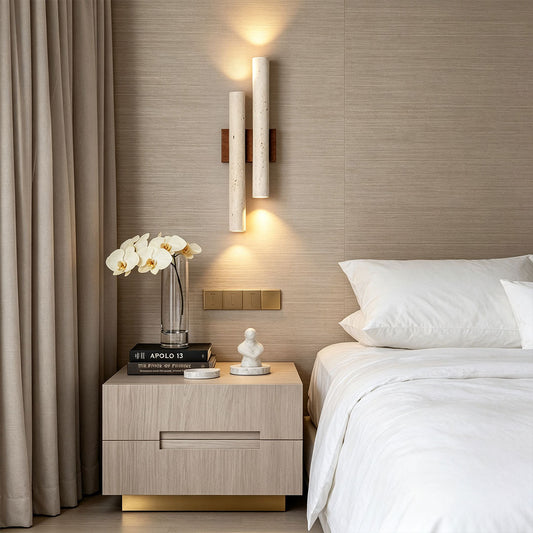 Stone Wall Lighting Travertine Linear Ambient Lighting