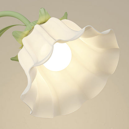 Tulip Floor Light French Three‑light Arc Iron Lamp