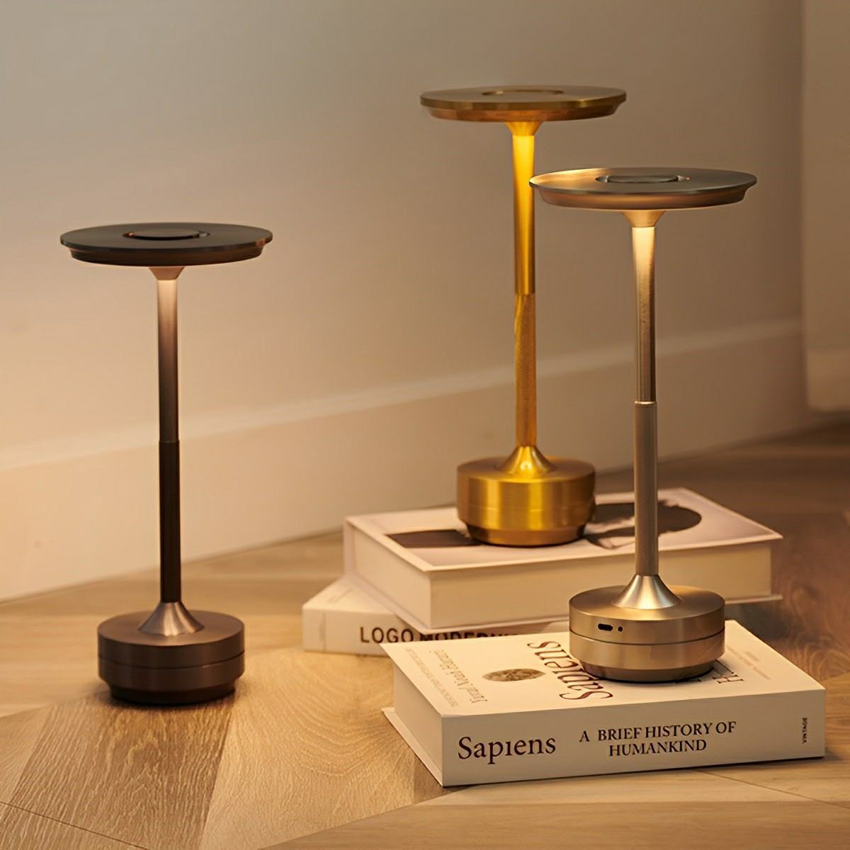 USB Dimmable Dish LED Table Lamp