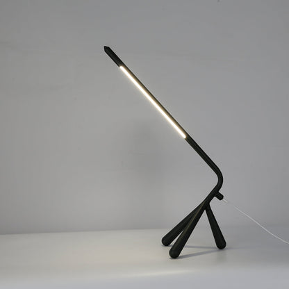 Three Legged Table Lamp LED Eye-Care Rotatable Unique Accent Lamp