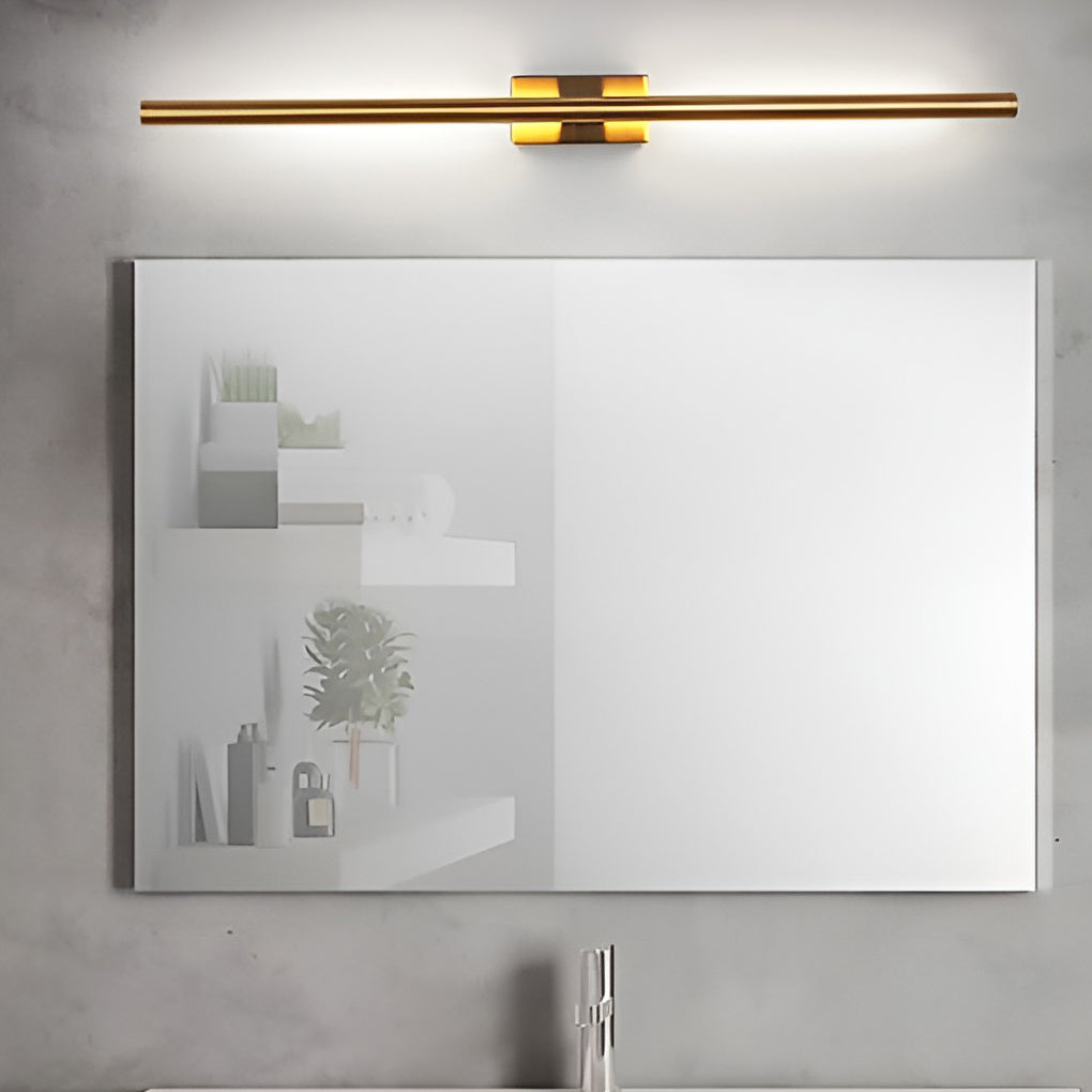 Vertical Wall Lights Electroplated Metal Linear Modern Light