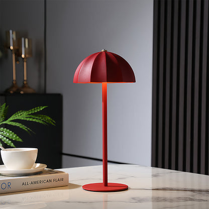 Iron Table Lamps Minimalist Mushroom Cordless Rechargeable Metal Lamp