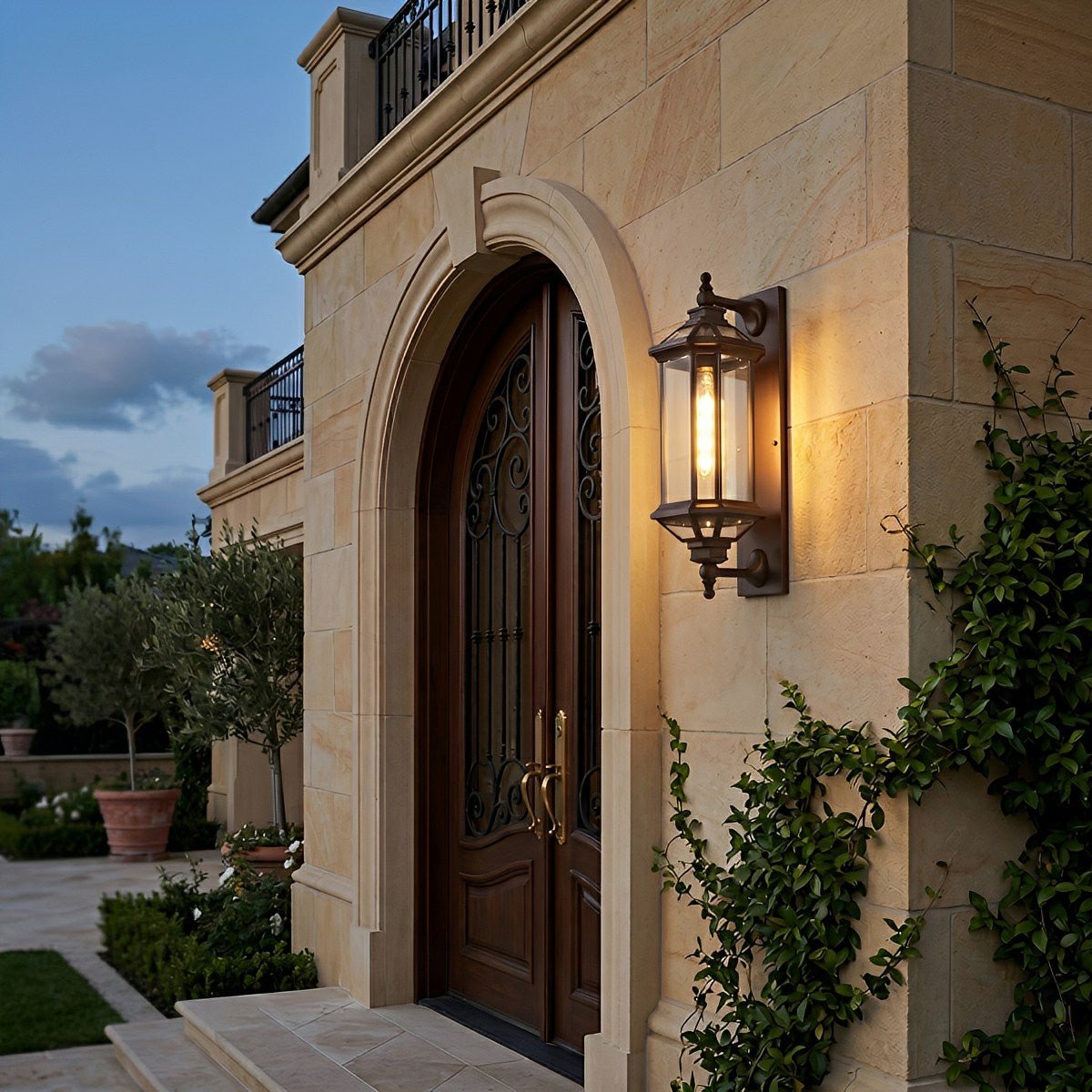 Vintage Cylinder Waterproof Porch Outdoor Wall Light