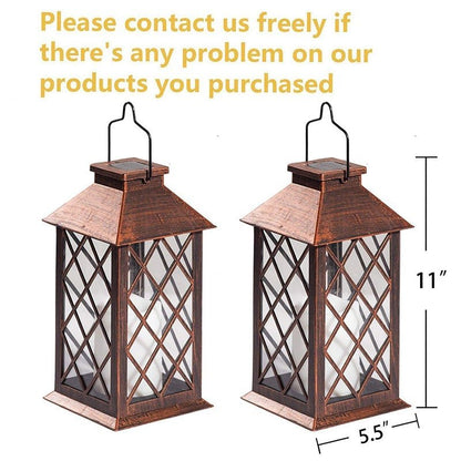 Vintage Garden Lanterns Italian Bronze Solar Outdoor Light