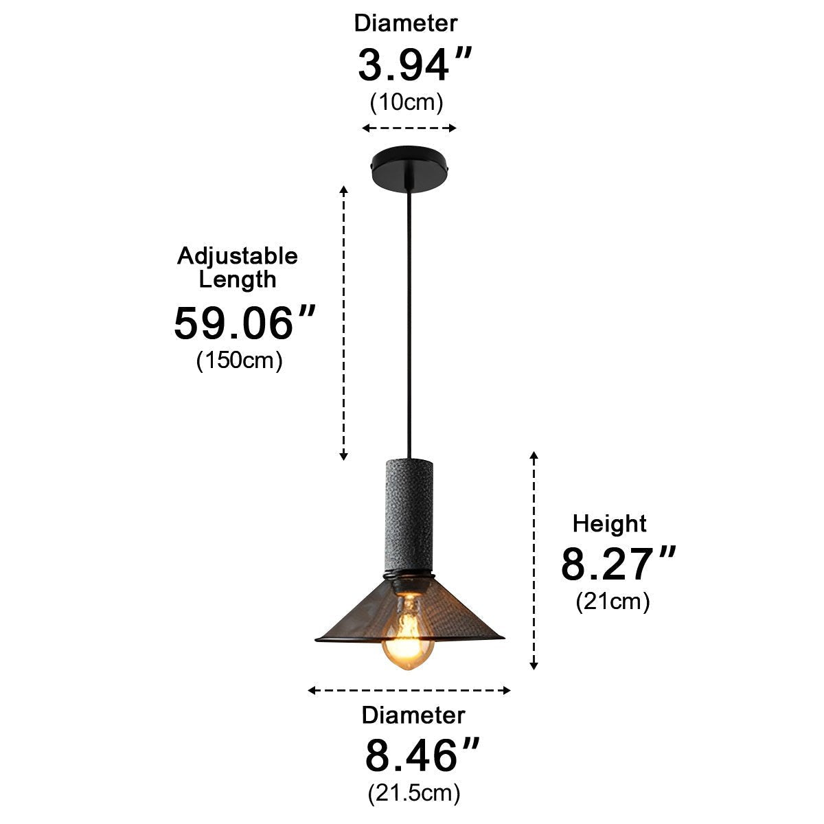 Vintage Minimalist Industrial Iron Mesh Bar LED Pendant Lights