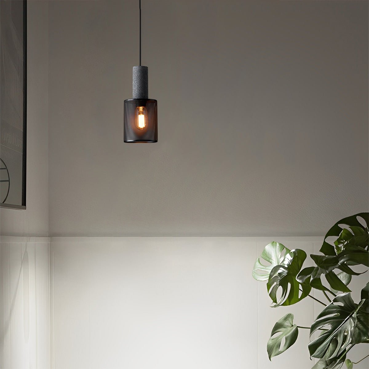 Vintage Minimalist Industrial Iron Mesh Bar LED Pendant Lights