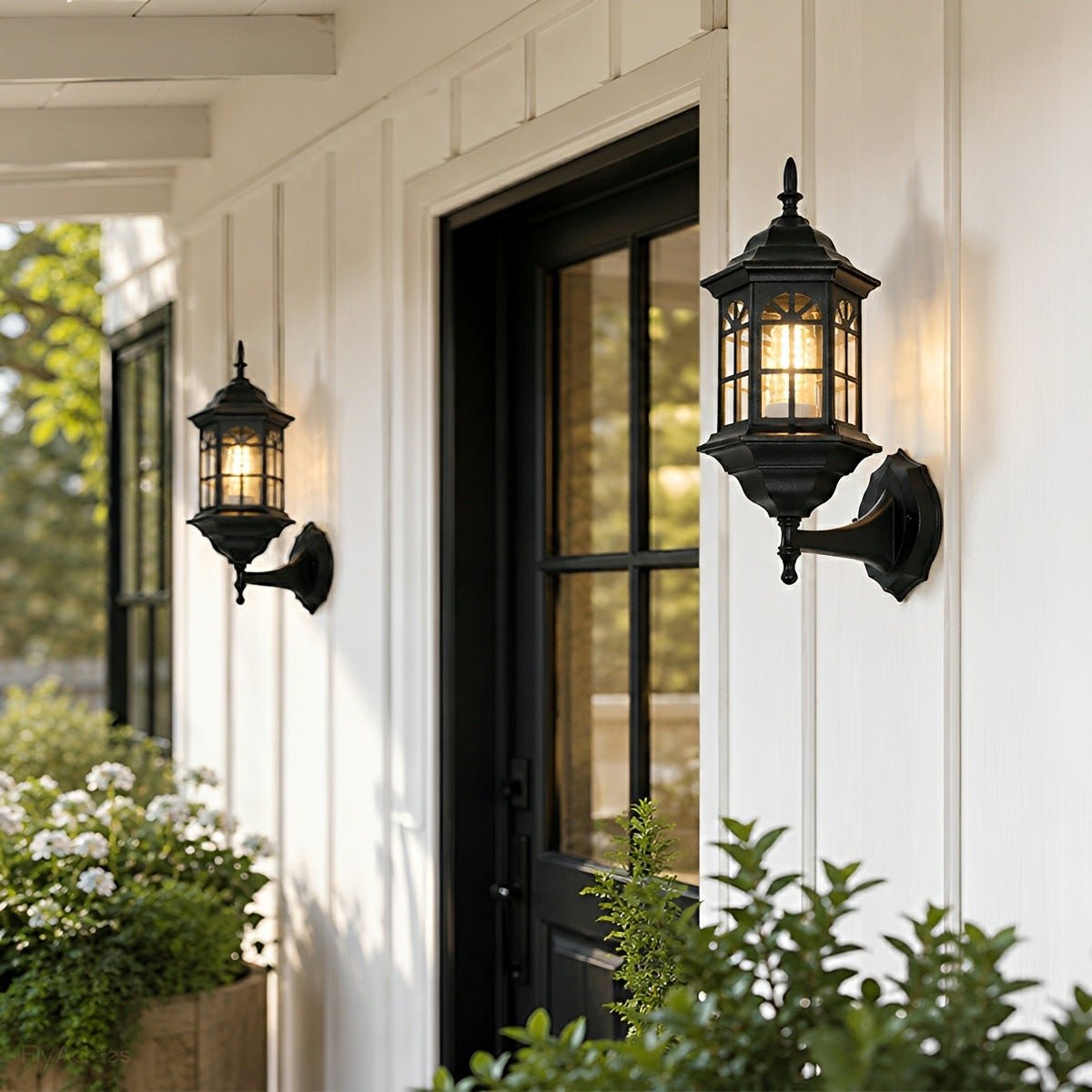 Vintage Rustic Castle Waterproof Outdoor LED Porch Light Wall Lights