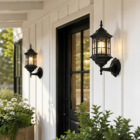 Vintage Rustic Castle Waterproof Outdoor LED Porch Light Wall Lights