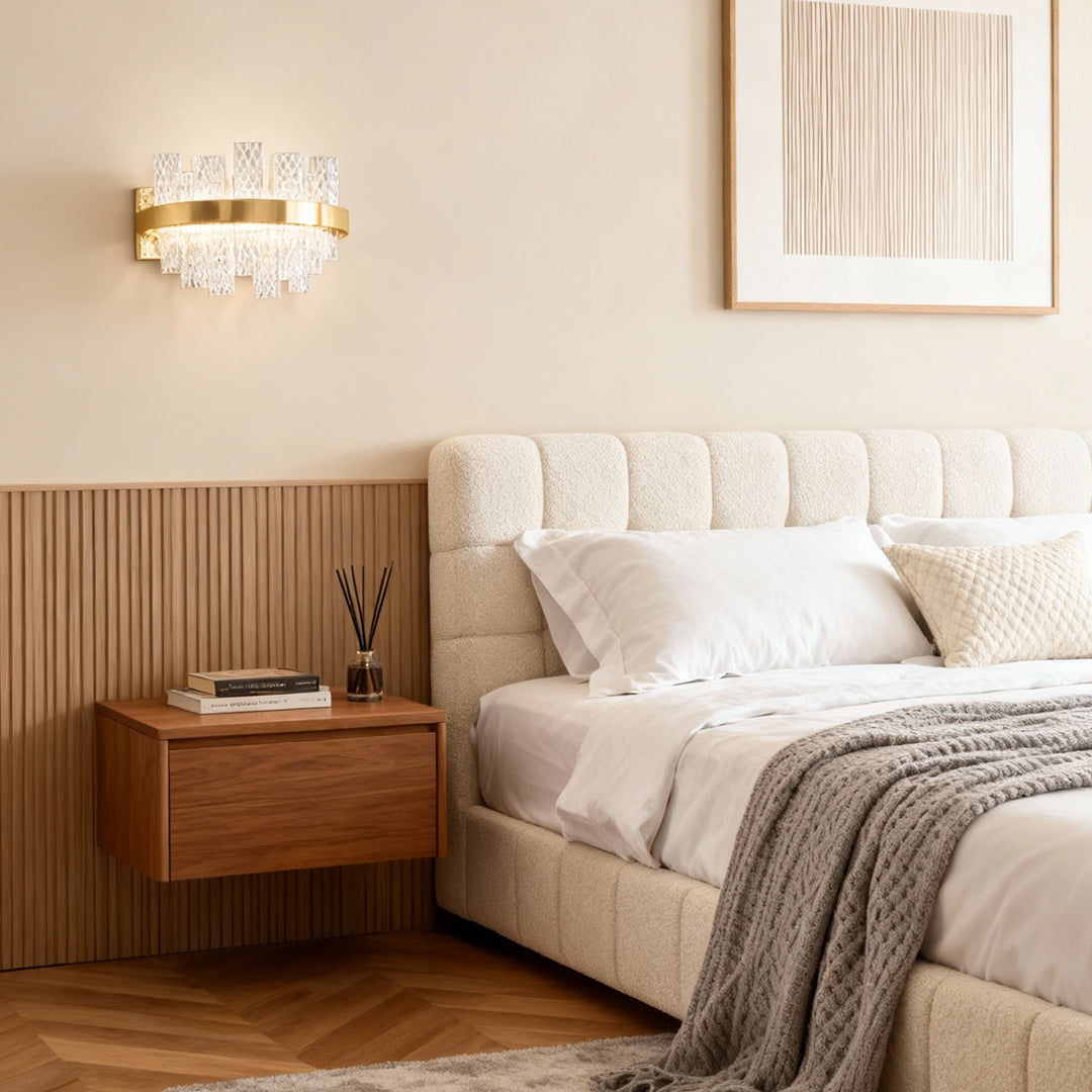 Wall Sconce Glass Modern Stainless Steel Glass Lamp