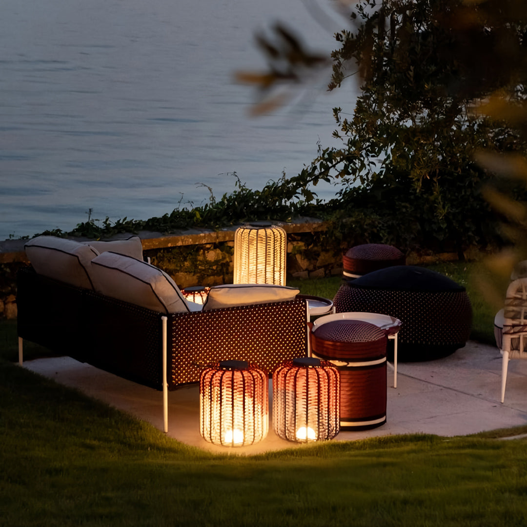 Outdoor LED Lantern Waterproof Woven Minimalist Decorative Lights