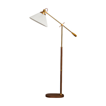 Adjustable Reading Lamp Floor Retro Bedroom Task Swing Arm Lamps