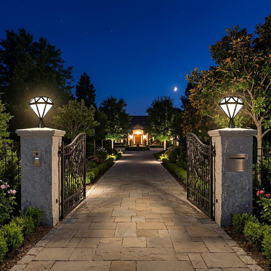 Waterproof Diamond Shape Post Cap Lights Fence Lighting