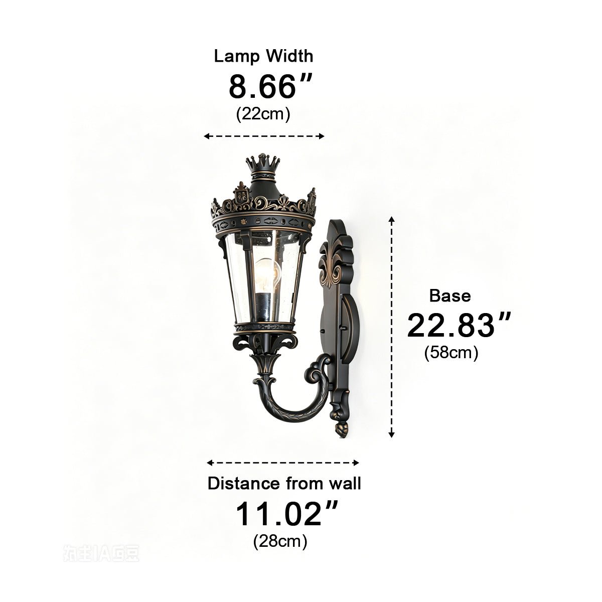 Waterproof European Mid-Century Outdoor Wall Light