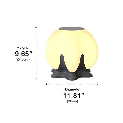 Globe Post Light - Acrylic Globe on Stainless Steel Base in 11.8 and 15.7 Inch Diameters with Solar, Hardwired or Combined Power Options