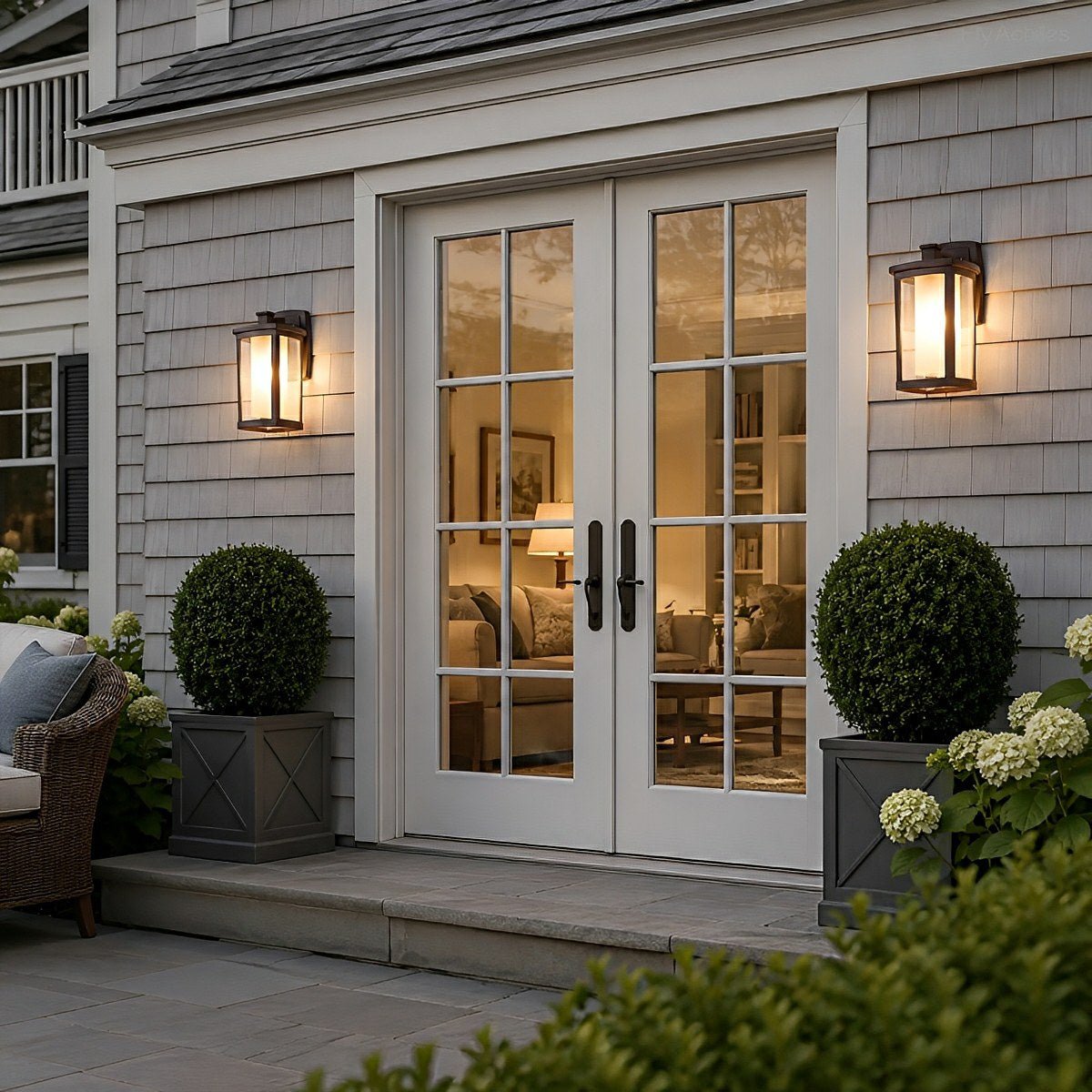 Waterproof Modern Farmhouse Outdoor LED Porch Wall Lights
