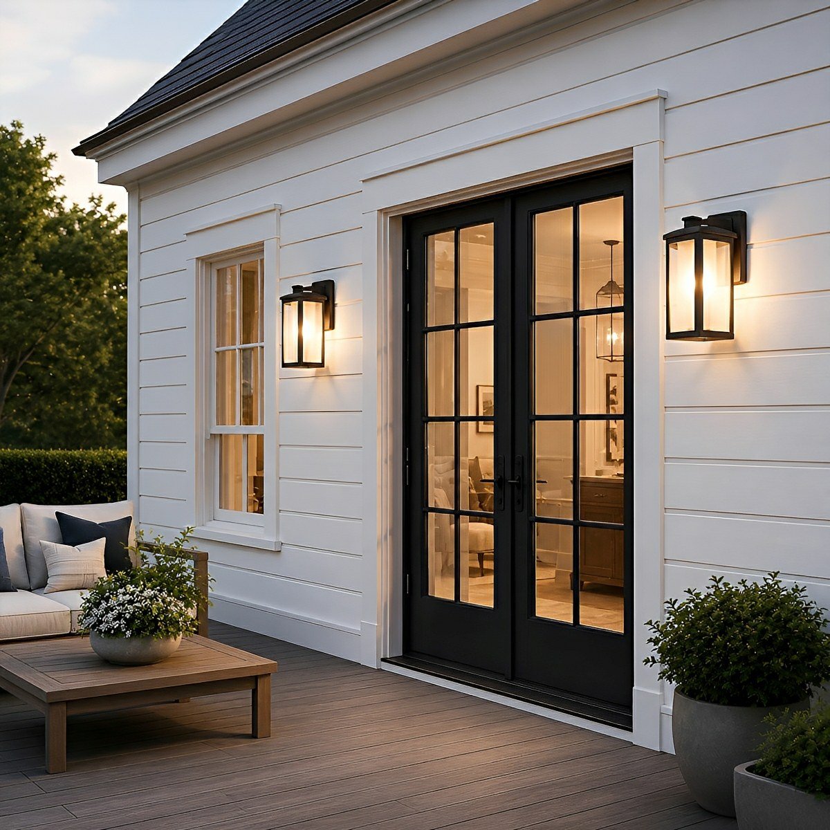 Waterproof Modern Farmhouse Outdoor LED Porch Wall Lights